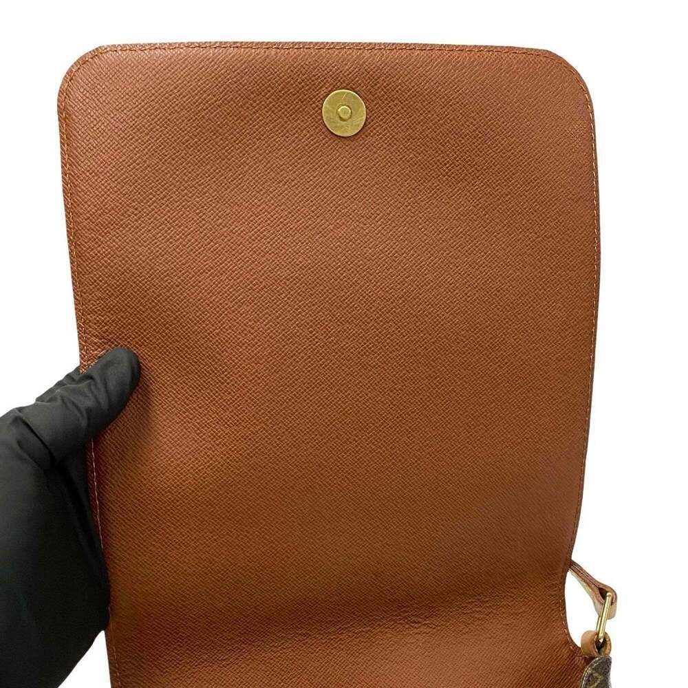 LOUIS VUITTON Brown Monogram Leather Pochette Shoulder Bag - Picture 8 of 9